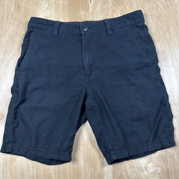John Varvatos Mens Size 30” Shorts - Flat Front Black Chino Cotton Stretch - Picture 1 of 4